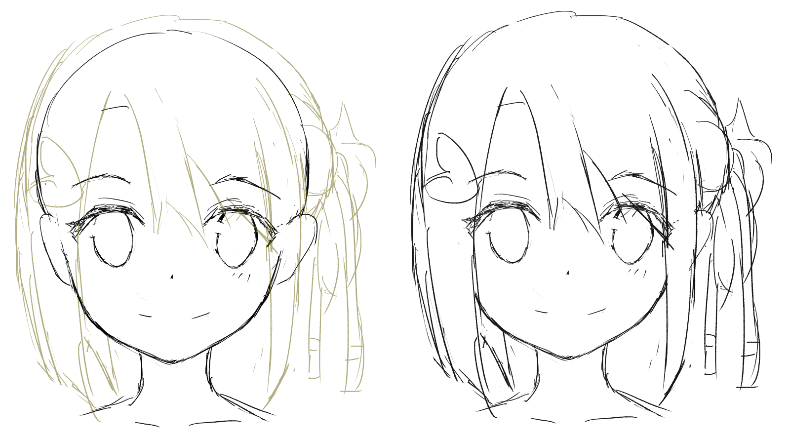 惊了，我怎么觉得我突然会画正脸了？